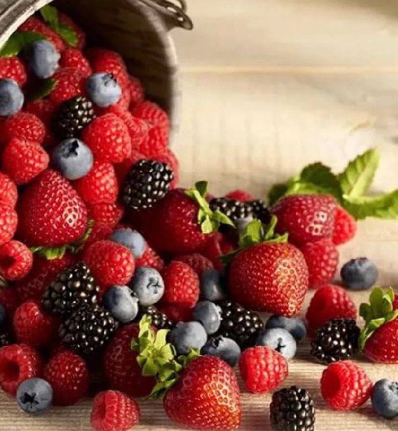 Premium domestic berries and fruit